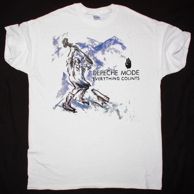 Depeche Mode Everything Counts White T-Shirt S