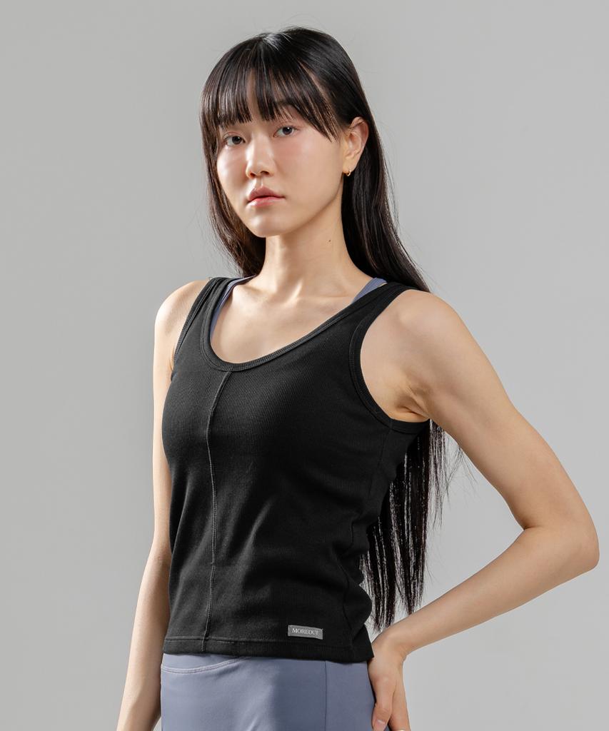 MOREOUT Women'S Yoga Daily Rib Two-Way Sleeveless 4Tt6470