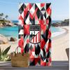 Asciugamano da Spiaggia Stampa Calcio Athletic Bilbao, Asciugamano Grande Morbido Asciugatura Rapida per Spiaggia Campeggio Nuoto