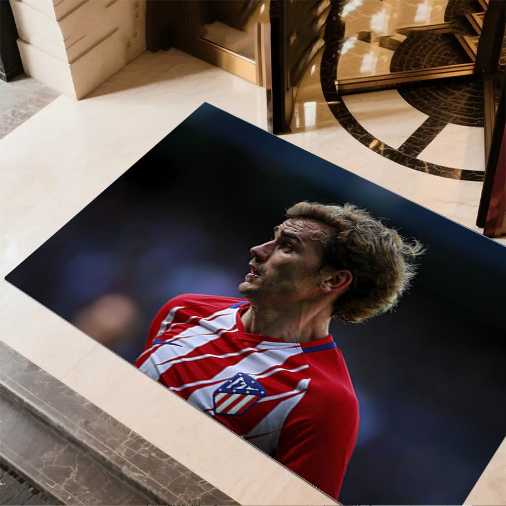 Atletico Madrid Player Floor Rug Office Rug Design for Kitchen Foyer Dining Room Dormitory Anti-slip Rug Decorate Offices Gift for Festivals