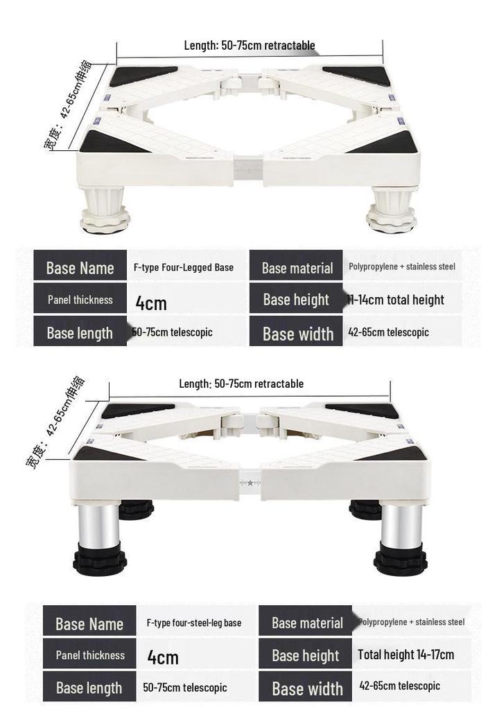 Universal Dishwasher Elevation Base with Mobile Wheels (Available in 8, 10, 14, 15, and 16 Sets)