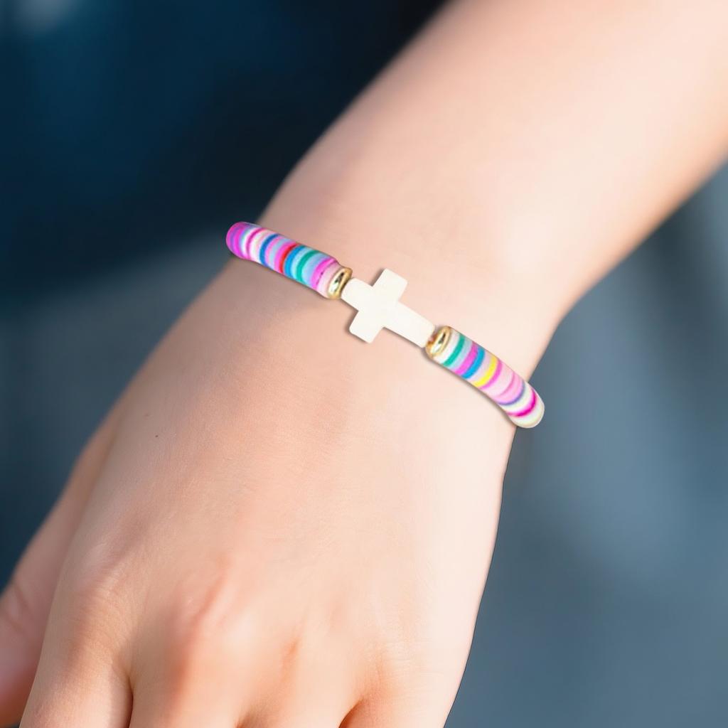 Kreuzarmband Geschenk zur Erstkommunion Mädchen Religion Abschlussgeschenk Armband Geburtstagsgeschenk für Teenager-Mädchen Modeartikel