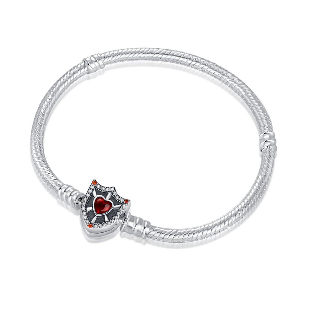 925 Silver Flower Heart Bracelet Sparkling Sun Moon Star Bracelet for women Fit original charms beads jewelry love gift
