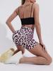 Leopardenmuster High Waist Nahtlose Yoga Shorts - Hüfthebende Fitnesshose