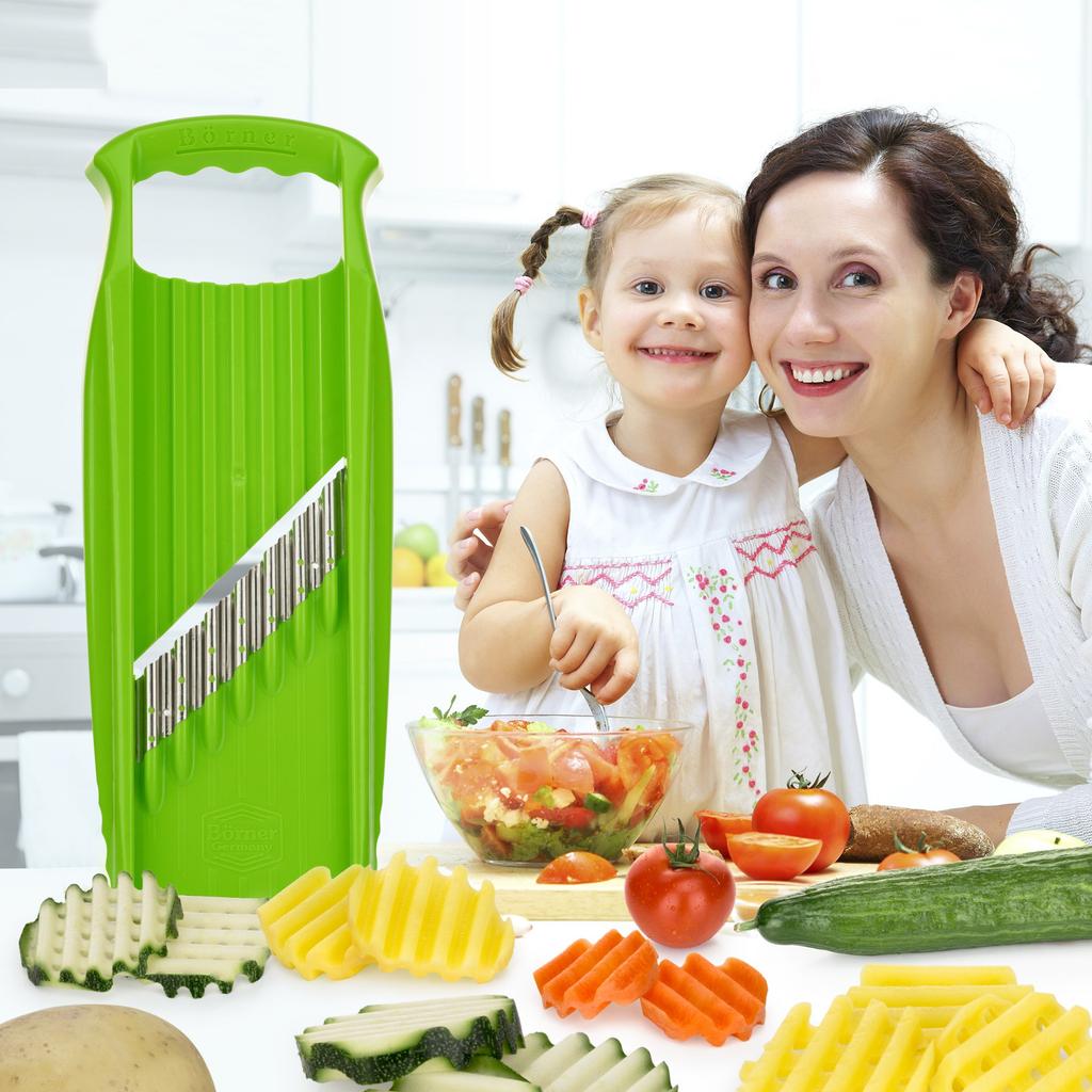 Borner PL Waffle Slicer XXL Directly Sold by the Official German (Green) - Manufacturer!