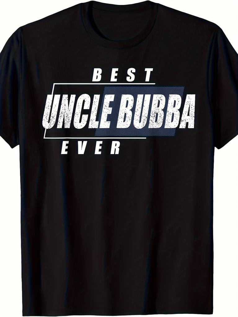 Best Uncle Bubba Ever Men's T-Shirt - Retro Graphic Tee with Iconic Uncle Bubb