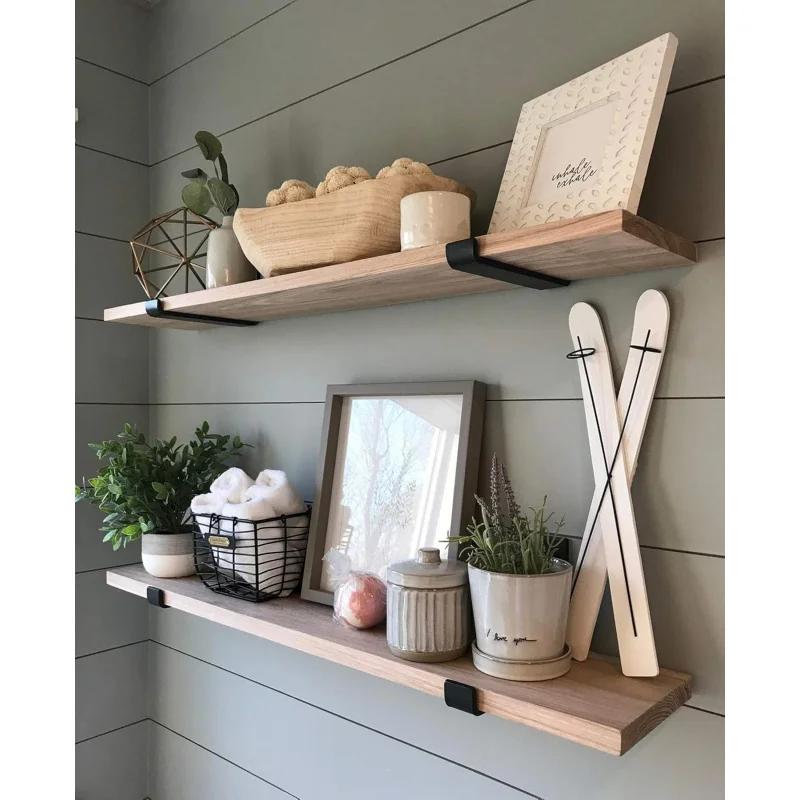 10 Inch Shelf Bracket Suitable for DIY Floating Shelf,1/5 Inch Thick Heavy Duty Stand,2 Pieces