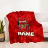 Arsenal Fan Art Personalized Text Blanket Gift Personalized Blanket Ultra-Soft Throw For Home Decor Office Bedding Seaside Four Seasons Universal