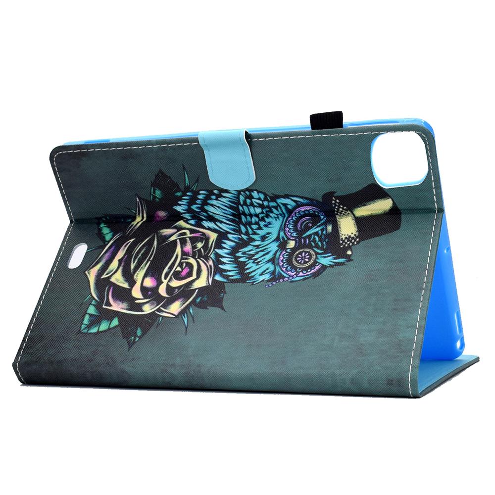 For iPad Pro 11 (2024) Case PU Leather+TPU Tablet Protective Cover Pattern Printing Full Protection Shell