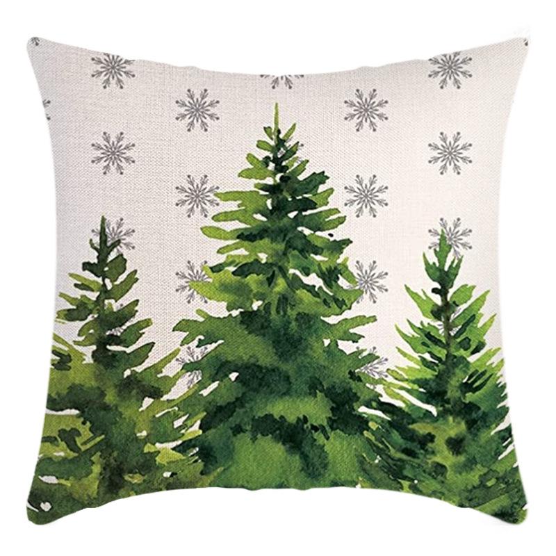 

Новая Рождественская наволочка Письмо Лен Принт Дом Диван Наволочка Прикроватная Наволочка 45*45cm