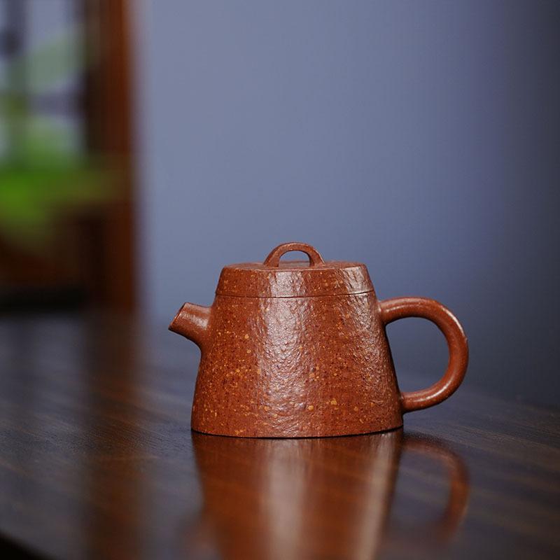 

140ml High-end Yixing Purple Clay Teapots Handmade Qin Quan Pot Raw Ore Red Downhill Mud Kettle Chinese Zisha Tea Set Drinkware