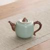 Bafang Li 'Dragon Roaming the World' 12-Piece Hand-Painted Celadon Tea Set