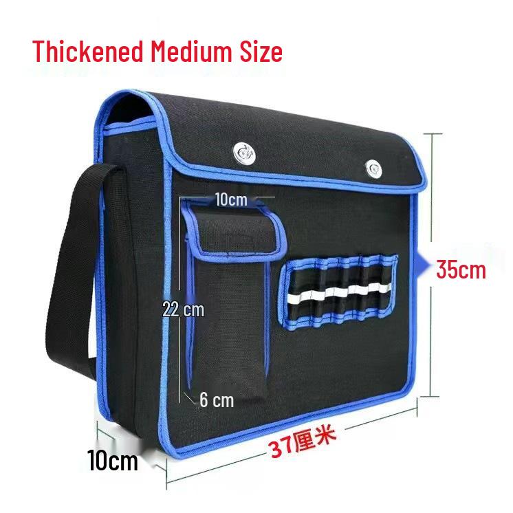 Heavy-Duty Canvas Tool Bag for Construction, Carpentry, and Electrical Work