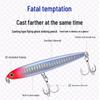 Sinking Pencil Ghost Fly Lure with Blood Groove Hooks - Hard Artificial Plastic Bait