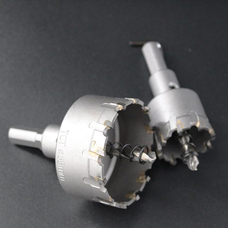 TCT Alloy Hole Saw Drill Bit for Stainless Steel and Iron Plates (12-100mm)
