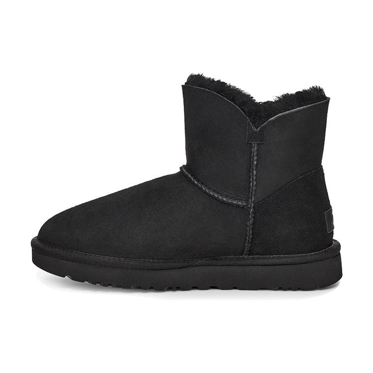 

UGG Bailey Zip Mini Fleece Lined Black Women s 1112481-BLK 36