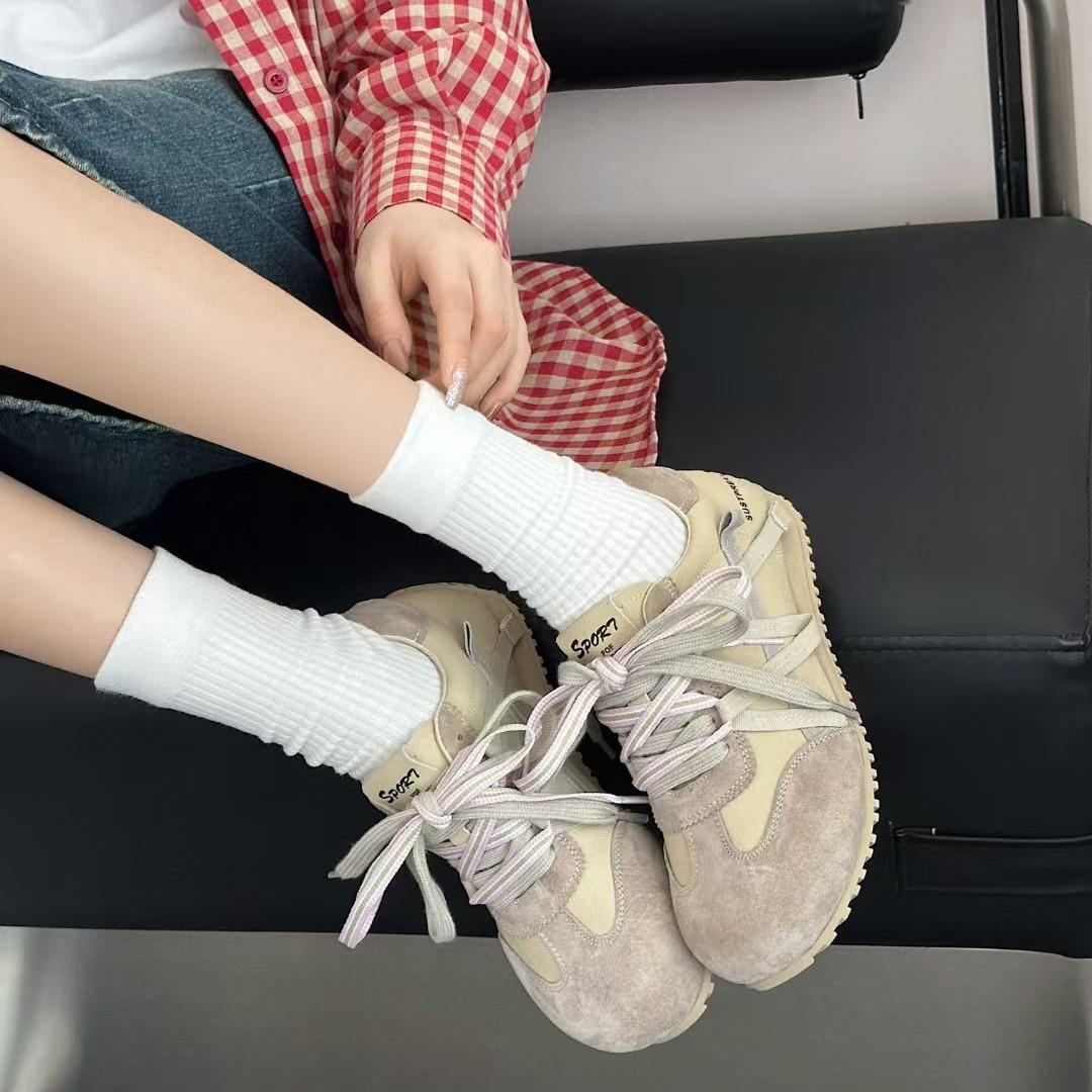 

Platform women s autumn new soft-soled breathable sports shoes versatile fashion casual shoes 40