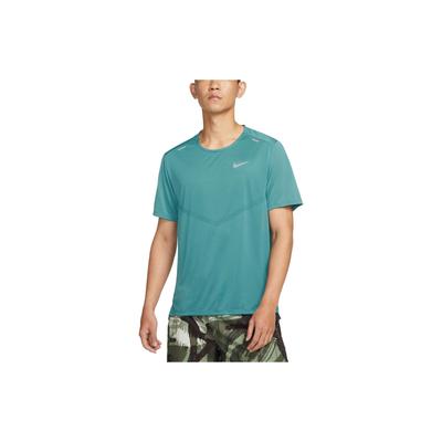 Dri-FIT Rise 365 Schnelltrocknendes Kurzarm-Laufshirt für Herren Oberteile Mineralblau CZ9185-379