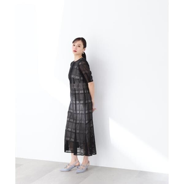 Jill by Jill Stuart Women's Lace Mermaid Casual Dress, Black