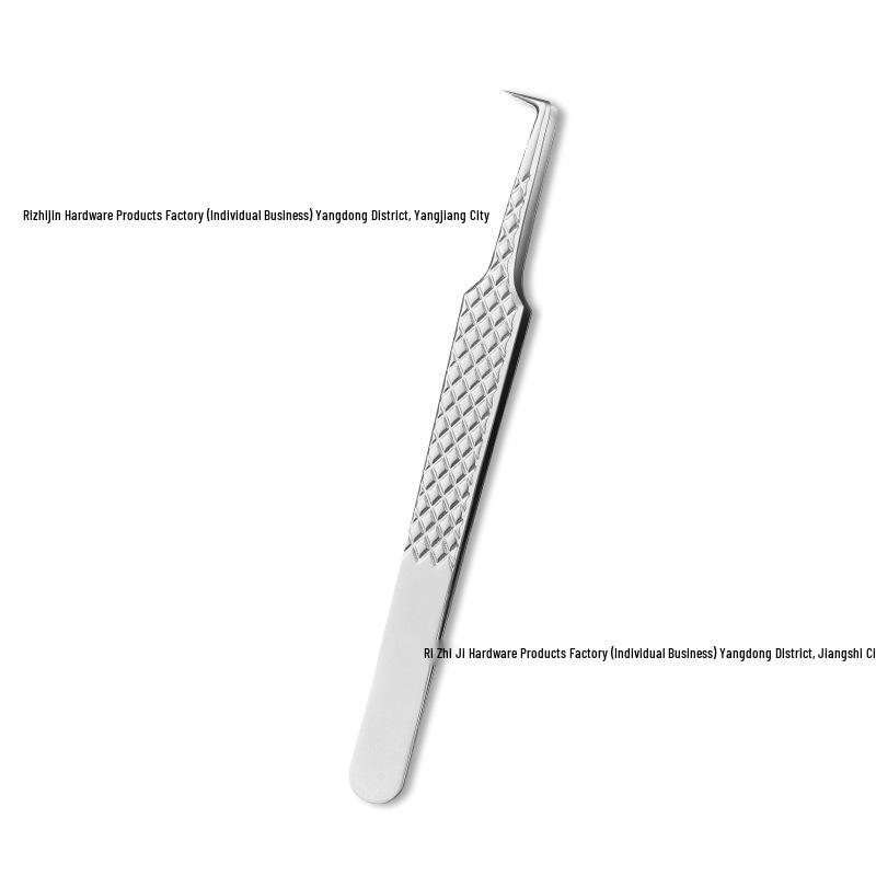 Textured Eyelash Tweezers & High-Quality Curler for Lash Artists - Ideal for Blooming and Grafting False Lashes.