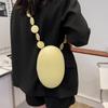 Brand Women Crossbody Bag Purse Summer Oval Small Shoulder Bags Designer Handbag Solid Color Leather Luxury Crossbody Chest Pack