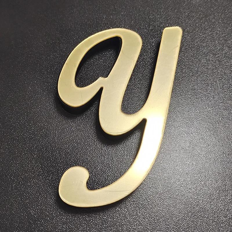 10cm/3.93in Fashionable Italicized English Letter Wall Stickers Modern Home Background Wall Decoration Stickers Creative DIY Wal