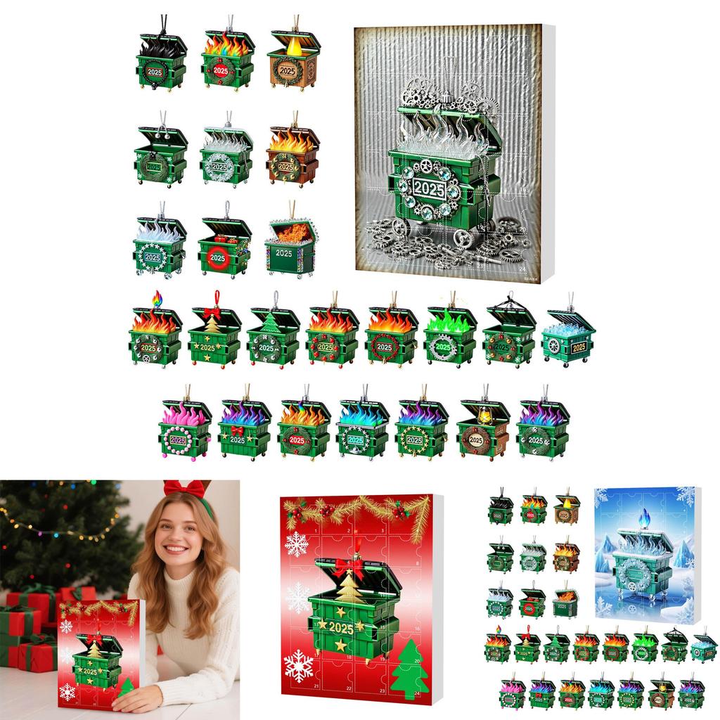 Dumpster Fire Weihnachten Blind Box Serie Acryl Hängende Dekoration Für Feiertagsgeschenk