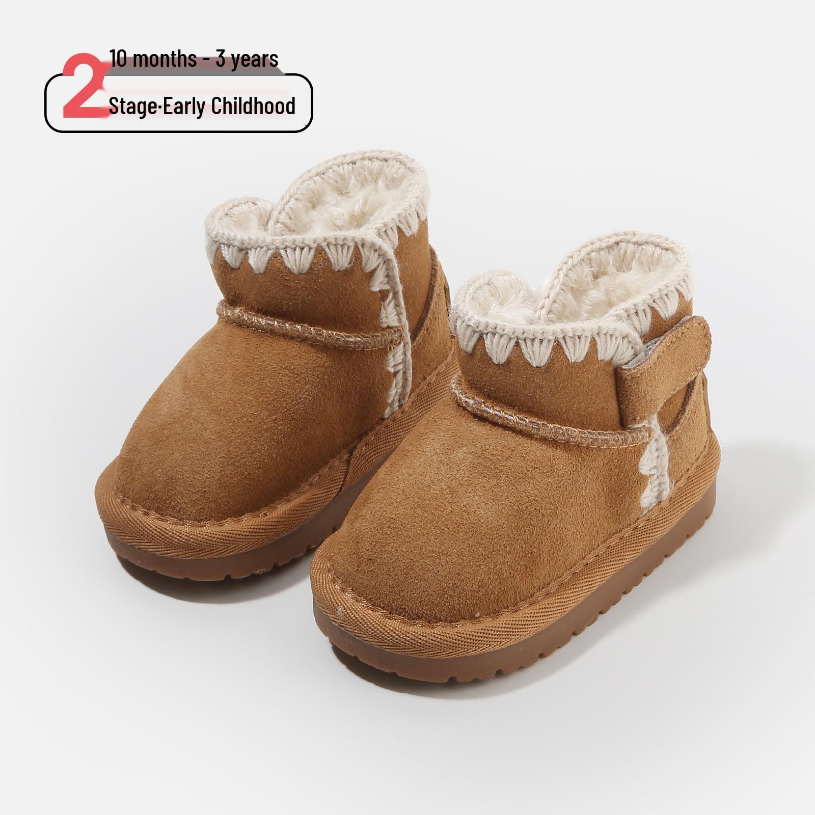 

Winter Cartoon Cotton Snow Boots for Baby and Toddler Girls and Boys Size 18 / Inner length 13.0cm верблюд