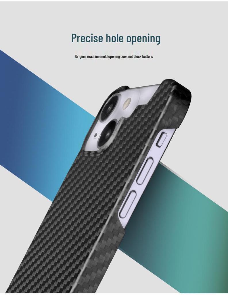 Real Carbon Fiber iPhone 14 Case by T-carbon