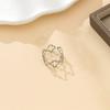 DOTIF Stainless Steel Lucky Hollow Four-Leaf Clover Ring Female Fashion Simple Opening Adjustable Finger Jewelry Party Gifts
