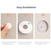 Cabinet LED Tap Light 2 Modes Touch Sensor Activated Night Light USB Rechargeable 3000K Counter Lighting with Magnetic Sheet for Bedroom Wardrobe