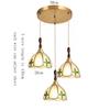 Tiffany Pendant Lights Vintage Stained Glass Led Hanging Lamp for Living Room Home Decor Bedroom Retro Bar Suspension Luminaire