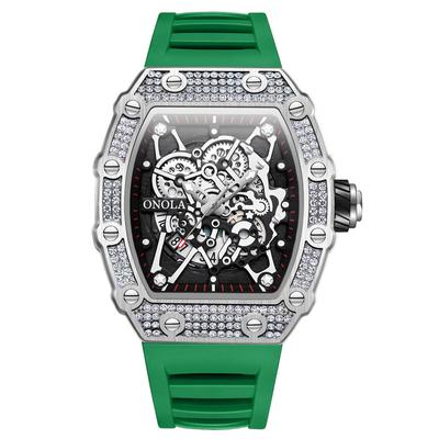 Relógios masculinos e femininos novos com diamantes completos Relógios masculinos luminosos à prova d'água de quartzo