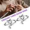 6-teiliges Häkelring-Set, verstellbar, Häkel-Spannungsring-Set, rutschfest, in Katzen- und Pfauenform, Strickring, Nähzubehör
