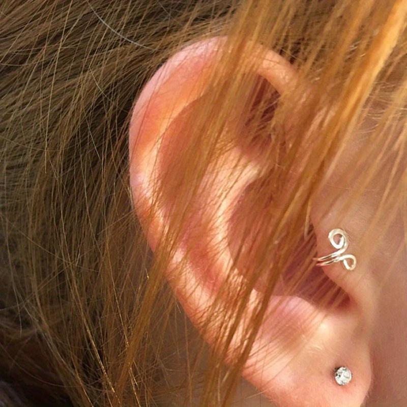 Fashion Totem Clip Earring for Women Without Piercing Cartilage Vintage Ear Cuff Girls Jewerly Gifts