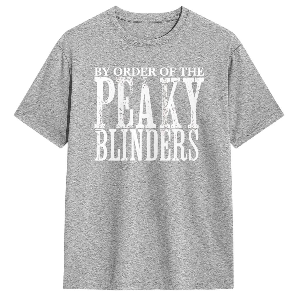 TvSerie Peaky Blinders T Shirt Summer  Hip Hop TShirts Men Cotton Crew Neck Plus Size Clothing ShortSleeved Vintage Tops