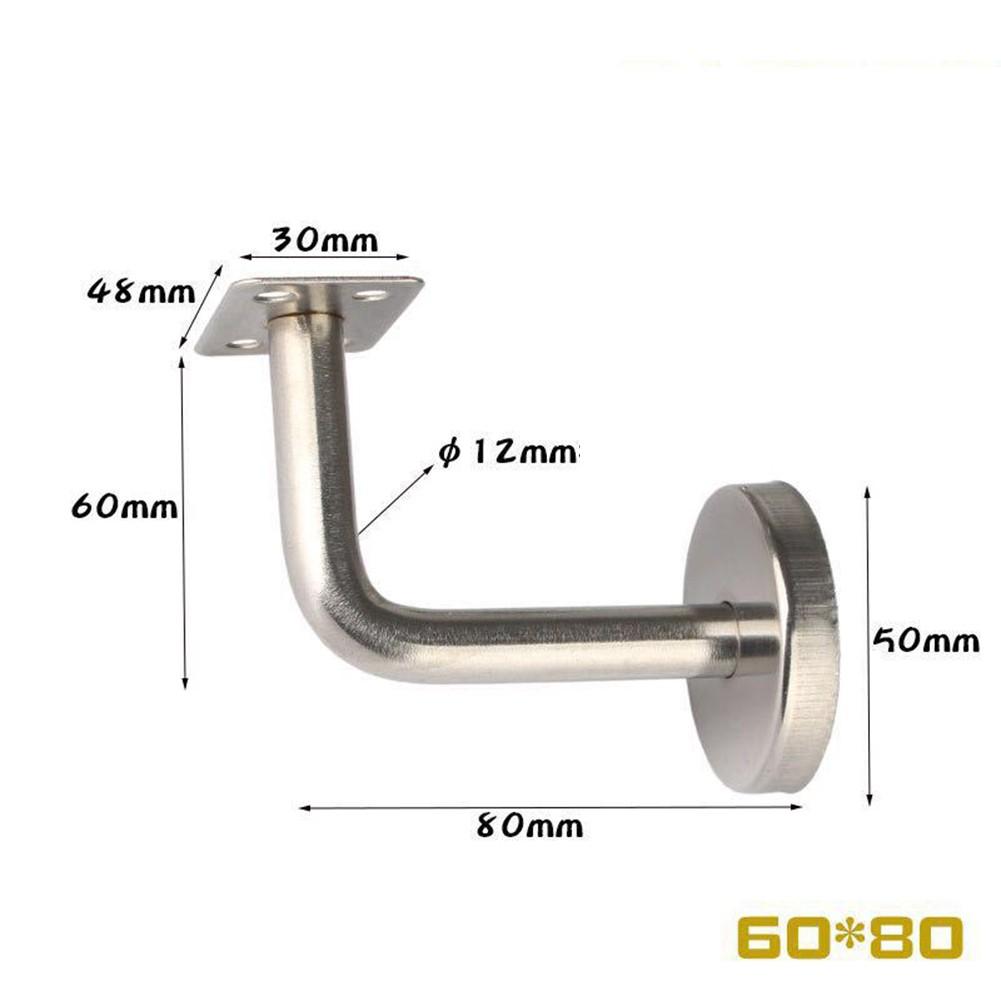 

Stainless Steel Stair Handrail Brackets Wall Brackets Handrail 60mm 80mm 100mm Home Security Protection Hardware Accessory 60 mm x 60 mm