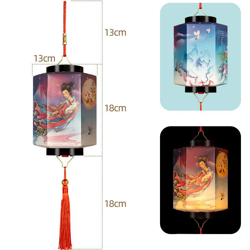 Chinese Style Red Handheld Lantern Horse Year New Year Lantern Tassel Cloth Lantern Hanging Ornament Festival Celebration Other