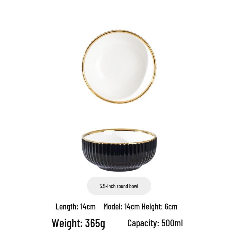 High-End Light Luxury Ceramic Dinnerware Set