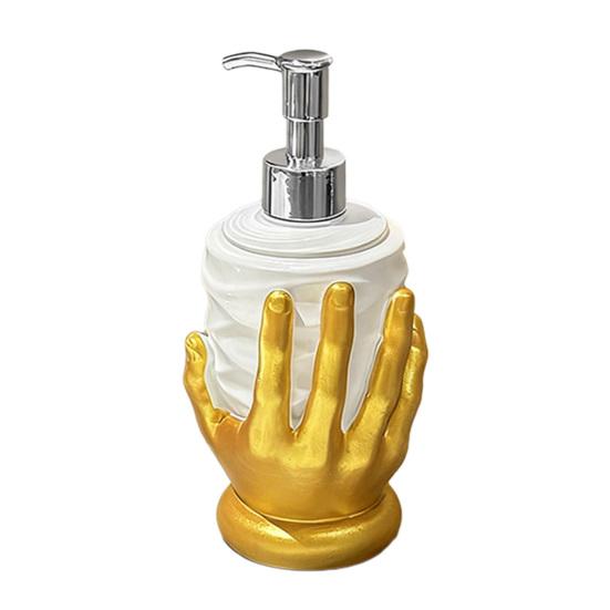 Hand Holding Heart Design Soap Dispenser Bathroom Shower Gel Hand Soap Conditioner Dark Art Style Dispenser
