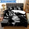pop music Dua Lipa 3pcs K-pop music group Bedding set,Ideal for Bedroom, Dormitory,Including Duvet Cover And 2pcs Pillowcases,Fan gifts