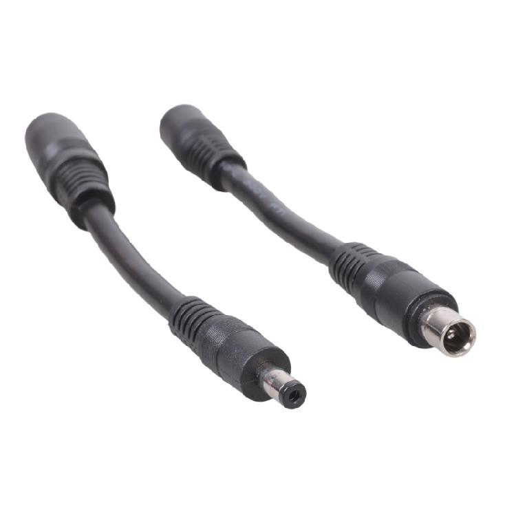2Pcs Short Solar Power Cord Set DC5.5x2.1mm to DC8.0x2.0mm ConnectorsCable For Energy Storage Conversion Systems