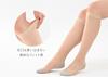 Onlabo Foot Cover Organic Cotton Foot Cotton Beige One Beige X Stockings, 2-Pair Set, Women's Knee-High Stockings, Run-Resistant, Covers, Soles,