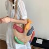 Yogodlns New Fish Cute Crochet Tote Bag Large Capacity Casual Woven Shoulder Bag Multicolor Handmade Knitted Bag
