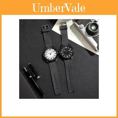 Classic Quartz Watch For Men With Silicone Strap Business Style Nonwaterproof Watch For Office Use