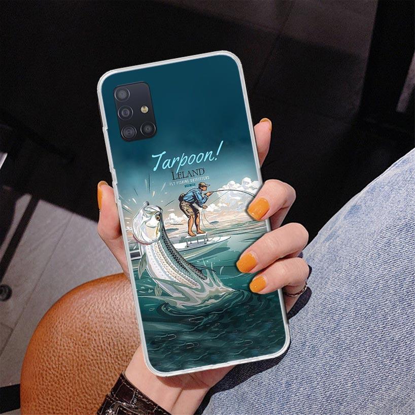Hunting Fishing Man Phone Case For Samsung Galaxy A52 A32 A22 A12 A51 A31 A50S A30S A20S A10S Note 20 Ultra 10 Plus S10 A72 A71