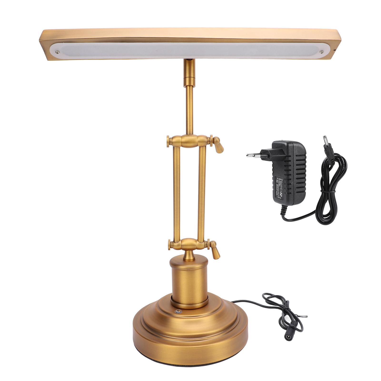 

12 Вт Лампа для фортепиано Сенсорное управление 3000K до 6000K Плавная регулировка яркости Безопасная для глаз 85 CRI Музыка Antique Bronze Color EU Plug