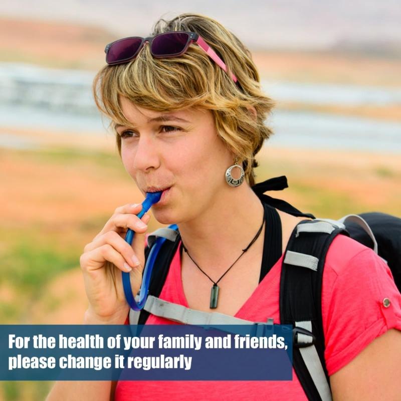 Hydrations Pack Mouthpieces Bites Valves Replacement with On Off Switches, Hiking Backpacking Water Bag Suction Nozzle