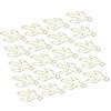 20Pcs Paper Clip Mini Innovative Cute Cactus Shaped Pin School Office Supplies Gold