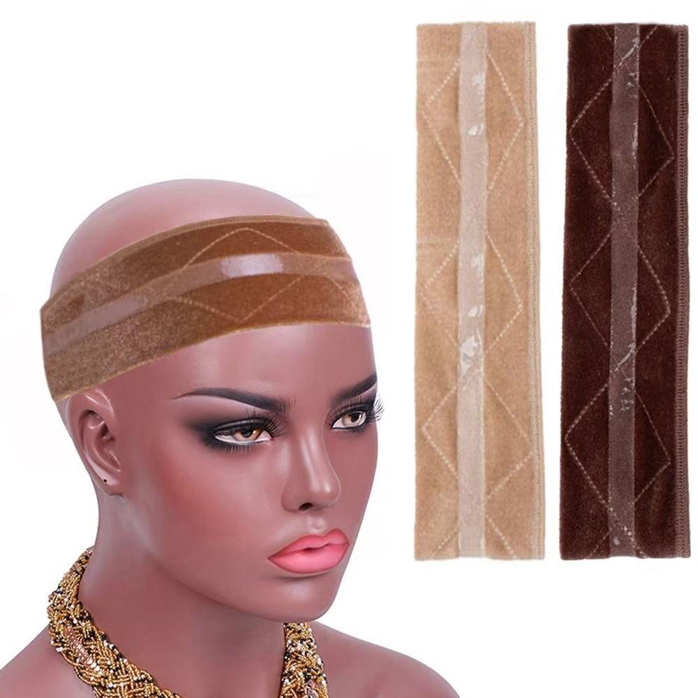 Comfortable Velvet Wig Fixing Strap Silicone Anti-slip Wig Edge Strap For Lace Frontal Wigs